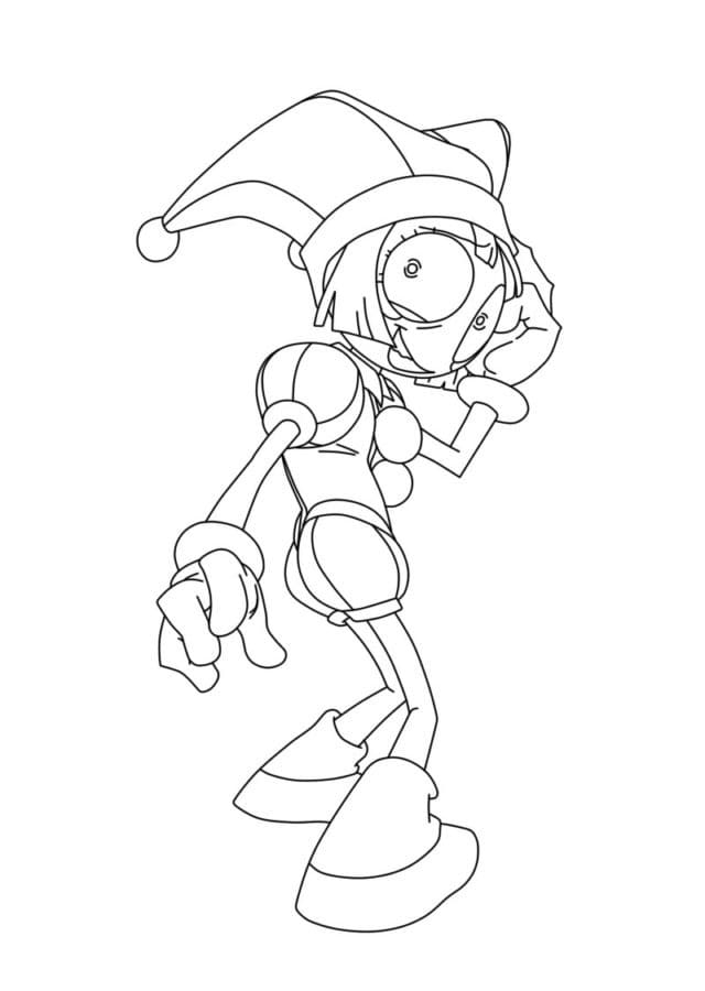 Pomni ambulante da colorare