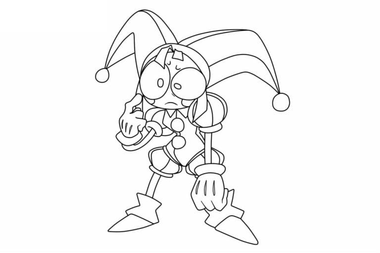 Pomni da Lo straordinario circo digitale da colorare