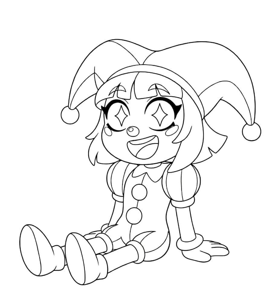 Pomni è comodo da colorare