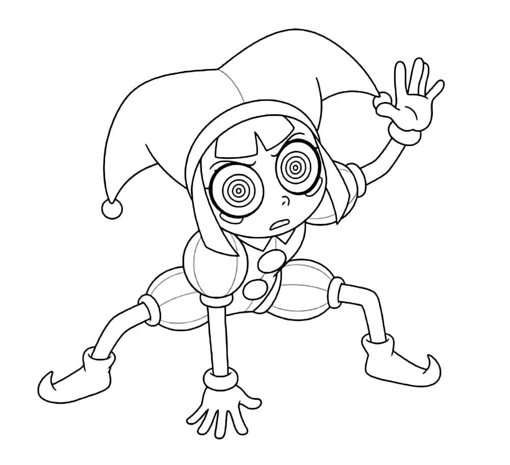 Pomni si chinò da colorare