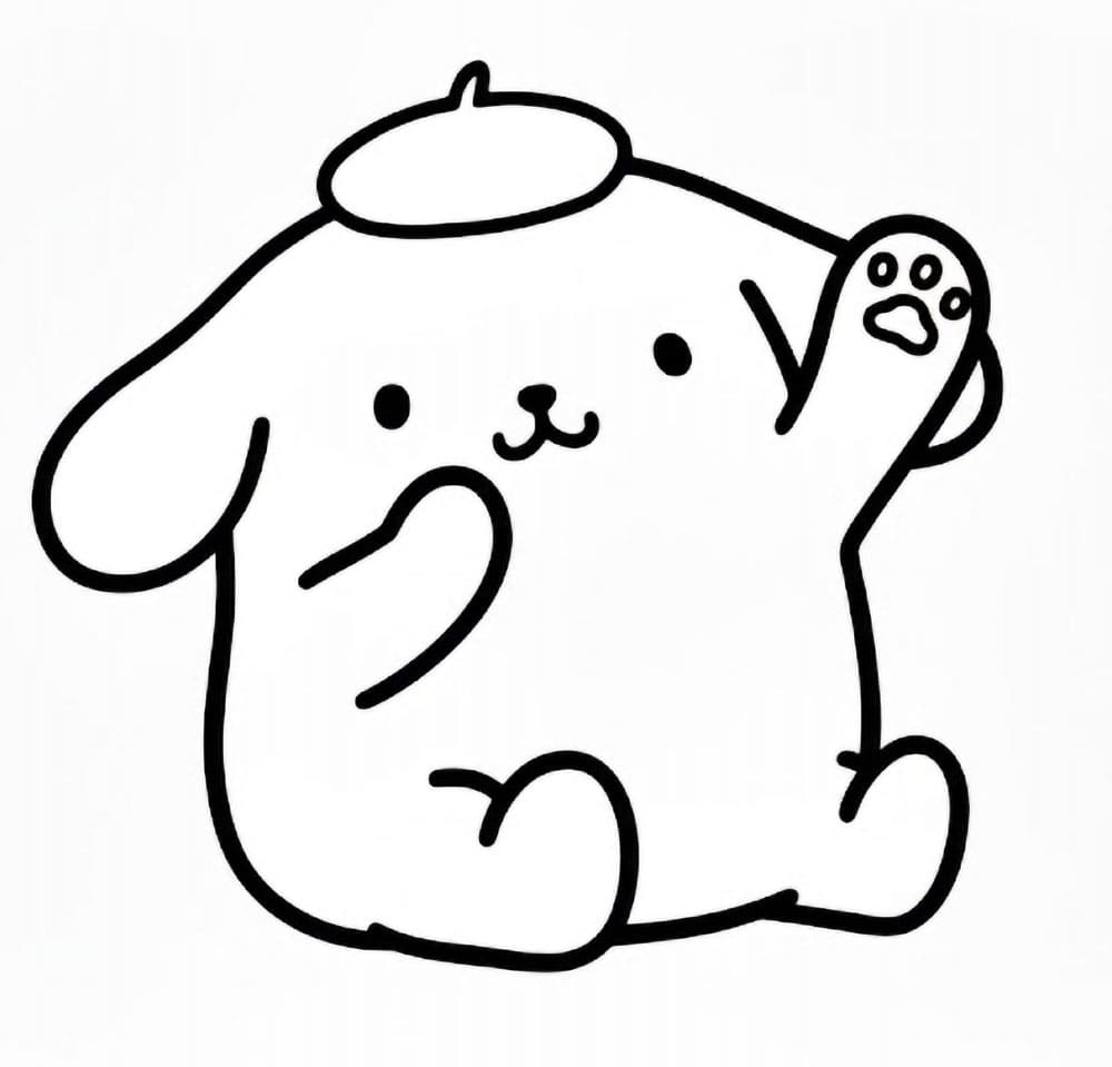 Pompompurin stampa gratuita da colorare