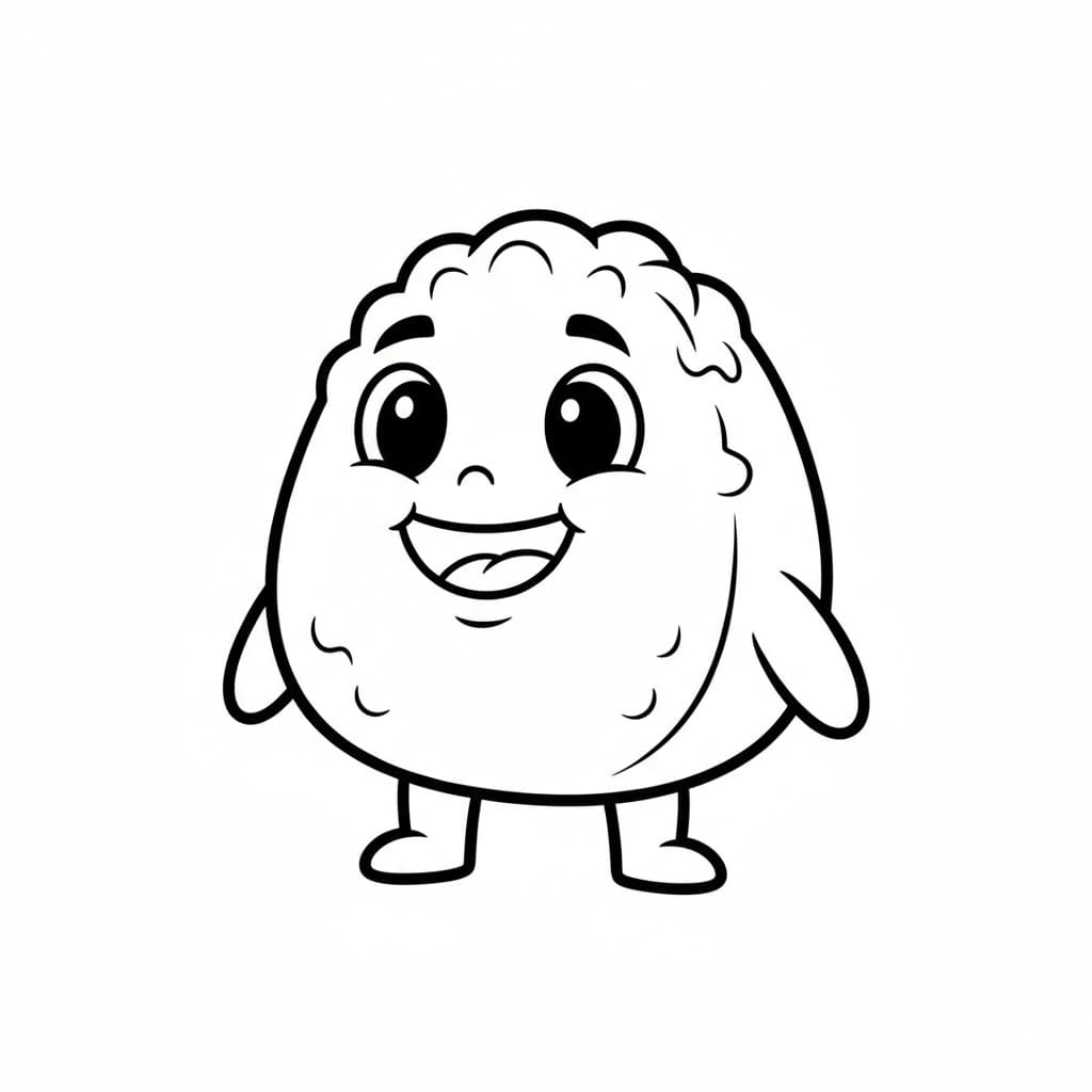 Popcorn allegri da colorare