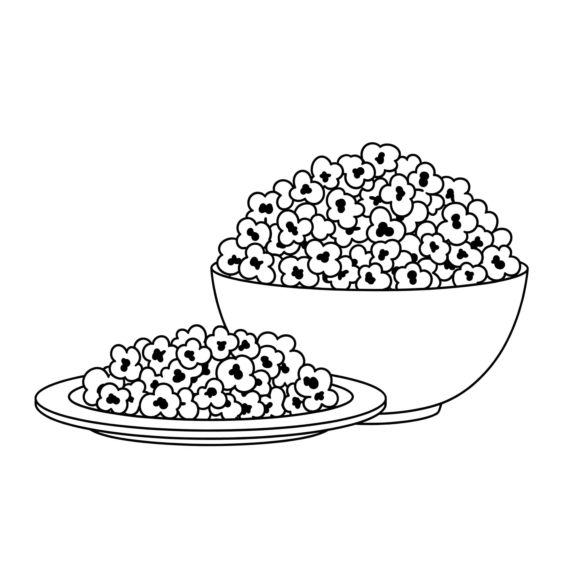 Popcorn caldi da colorare