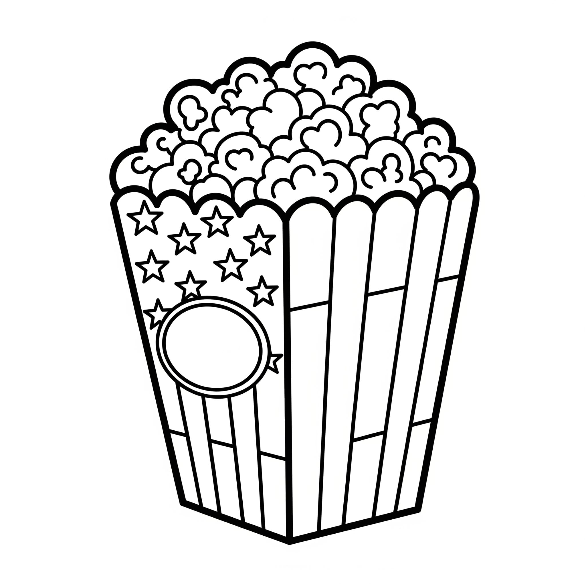 Popcorn deliziosi da colorare