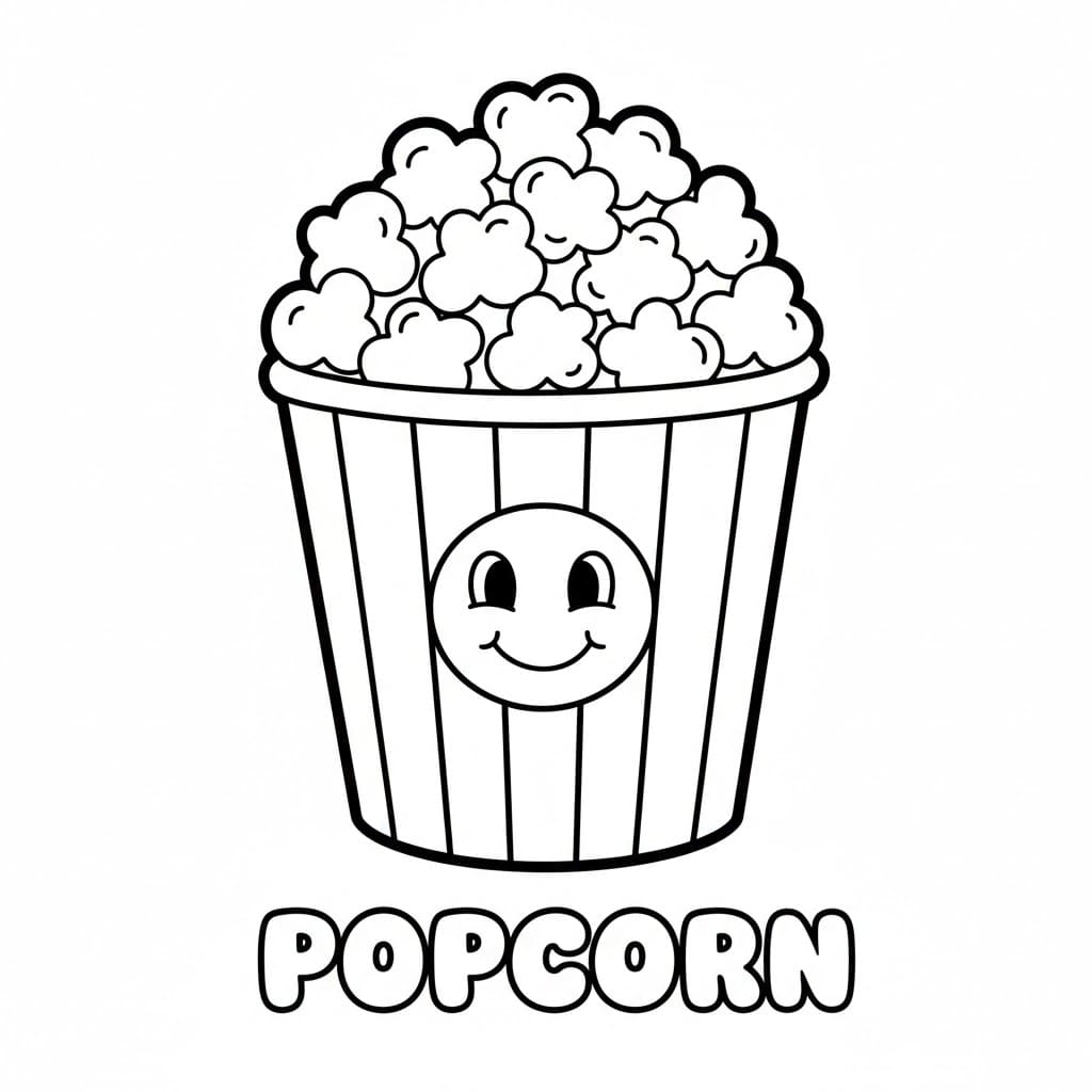 Popcorn facili da colorare