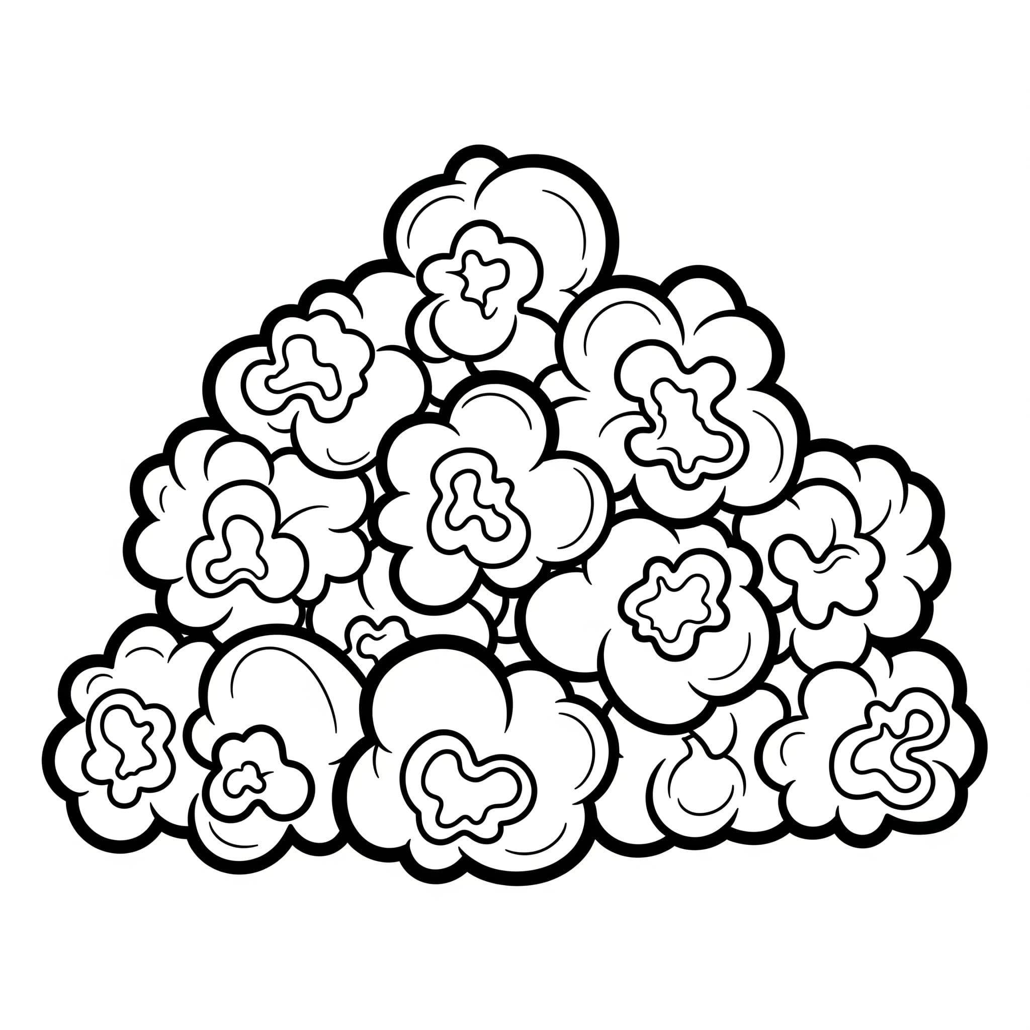 Popcorn grandi da colorare