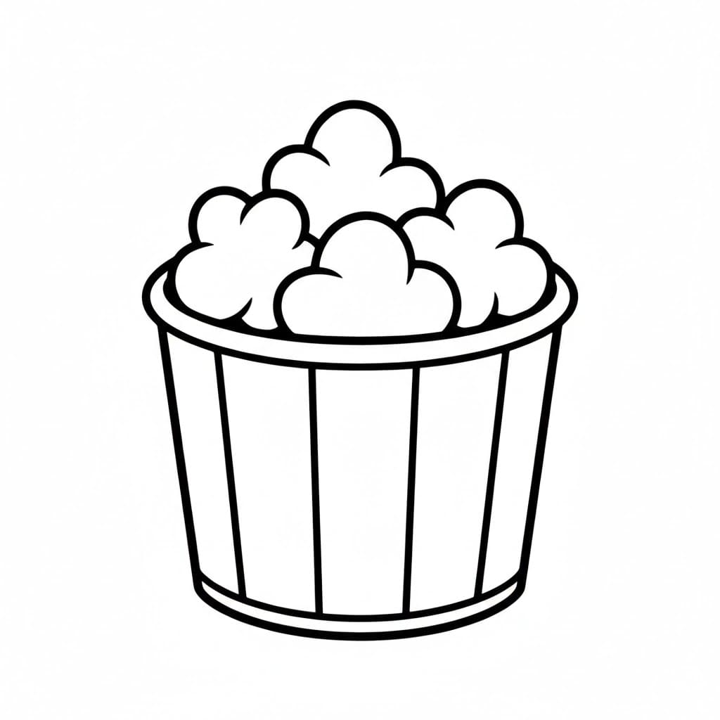 Popcorn rotondi da colorare