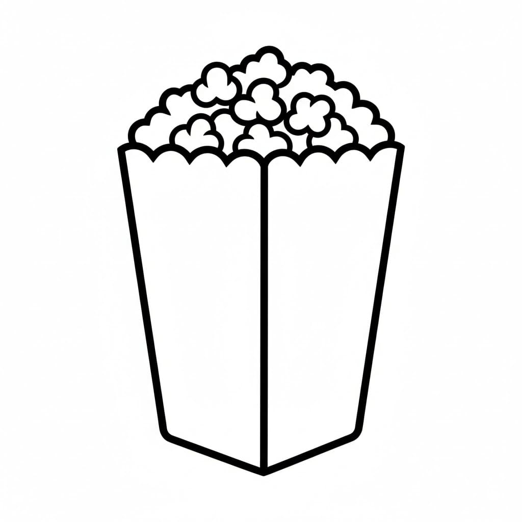 Popcorn semplici da colorare