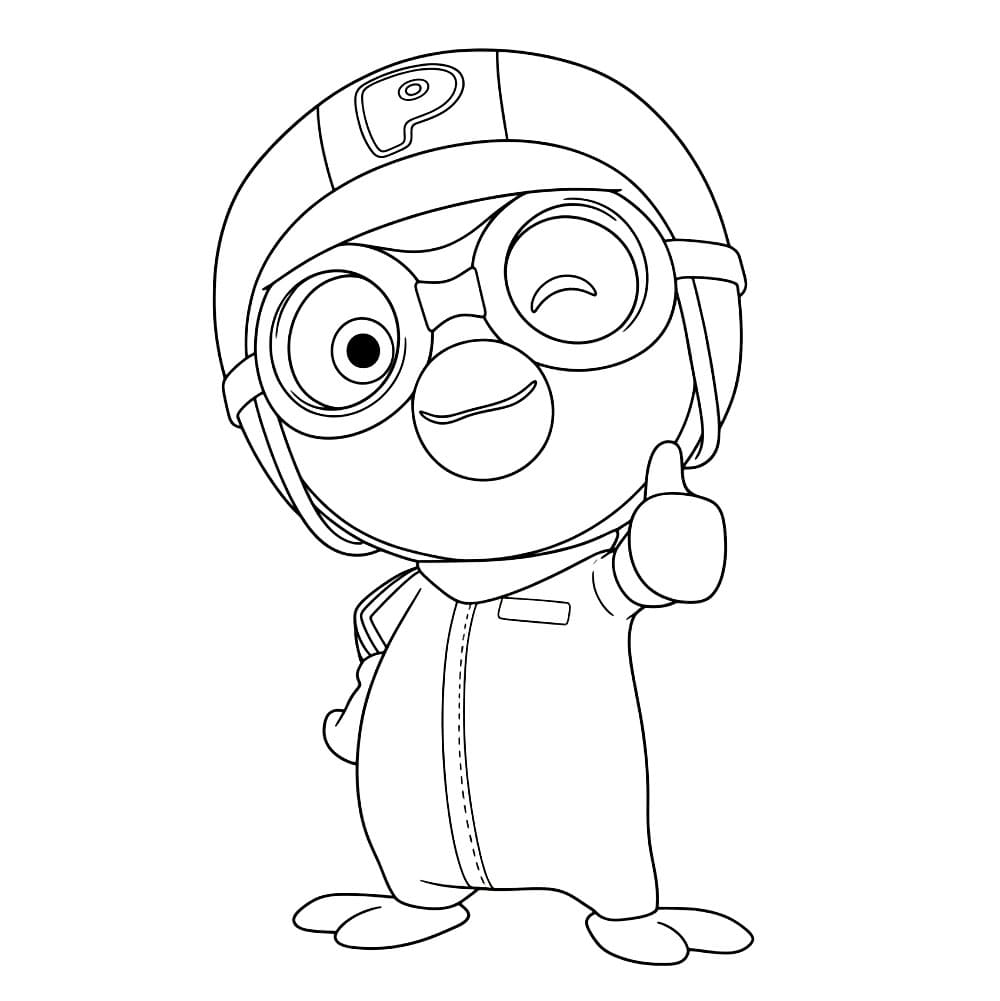 Pororo come da colorare