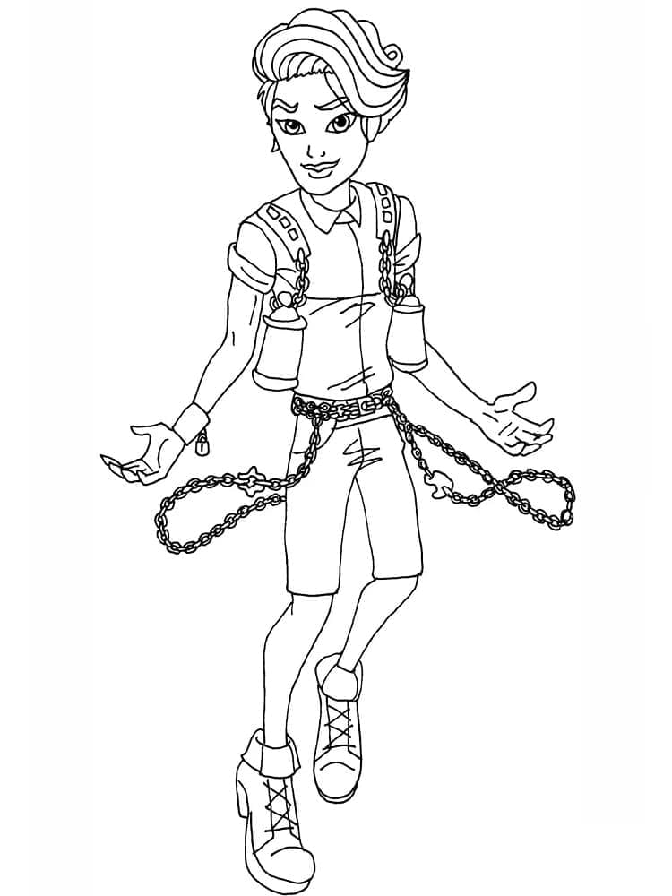 Porter Geiss Monster High da colorare