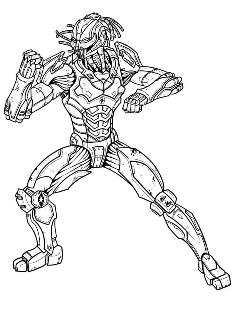 Predator Mortal Kombat da colorare