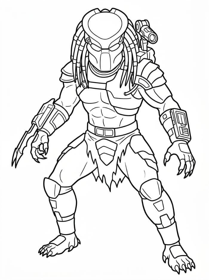 Predator Mortal Kombat da colorare