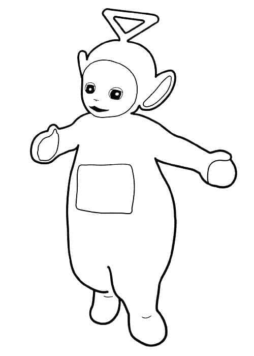 Printable Tinky Winky da colorare