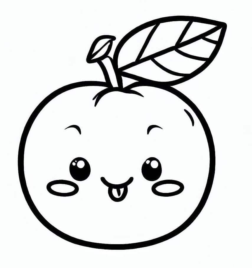 Prugna molto carina da colorare