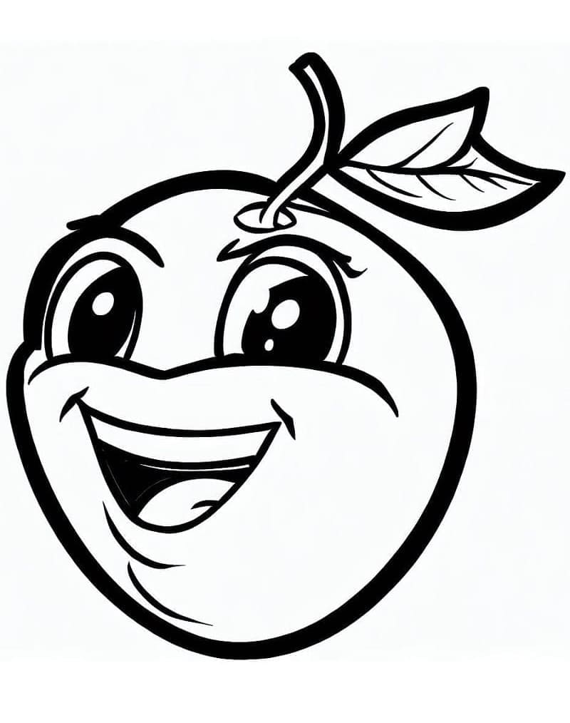 Prugna vivace da colorare