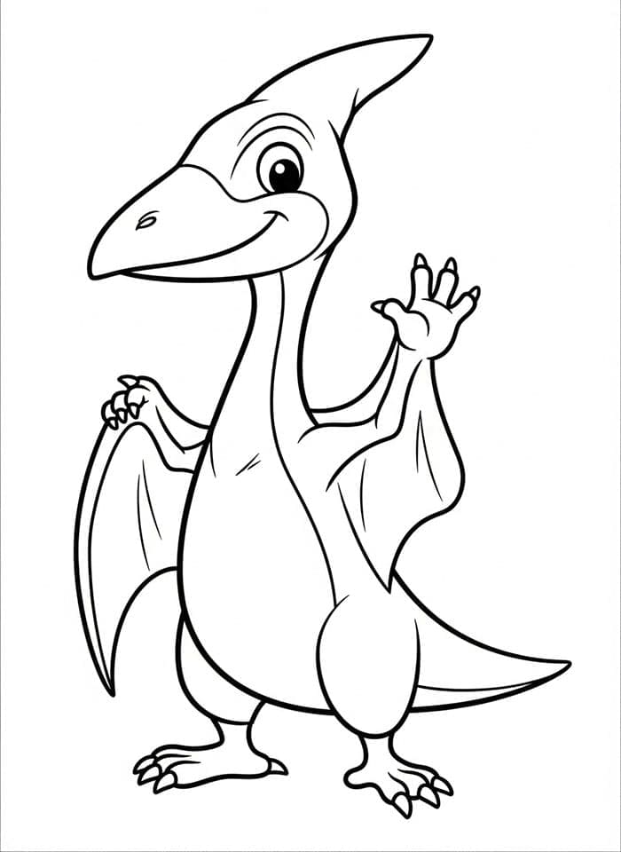 Pterodattilo dall'uovo da colorare