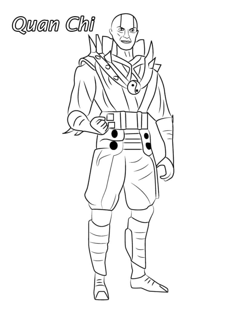 Quan Chi Mortal Kombat da colorare