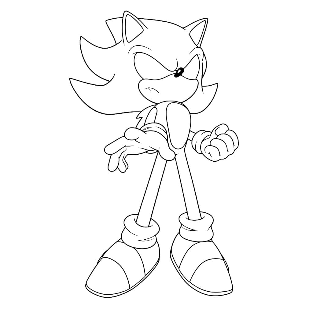 Quell'odioso Dark Sonic da colorare