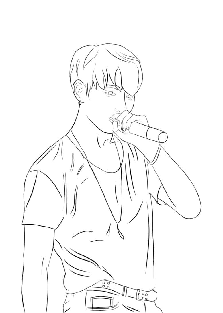 Ragazzi Bangtan da colorare