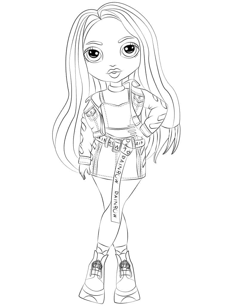 Rainbow High Skyler Bradshaw da colorare