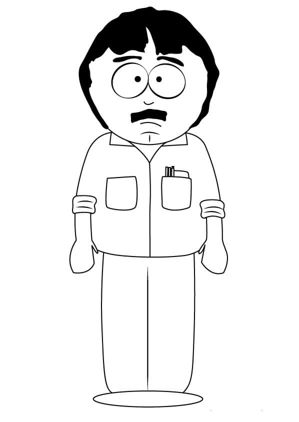 Randy Marsh from South Park da colorare