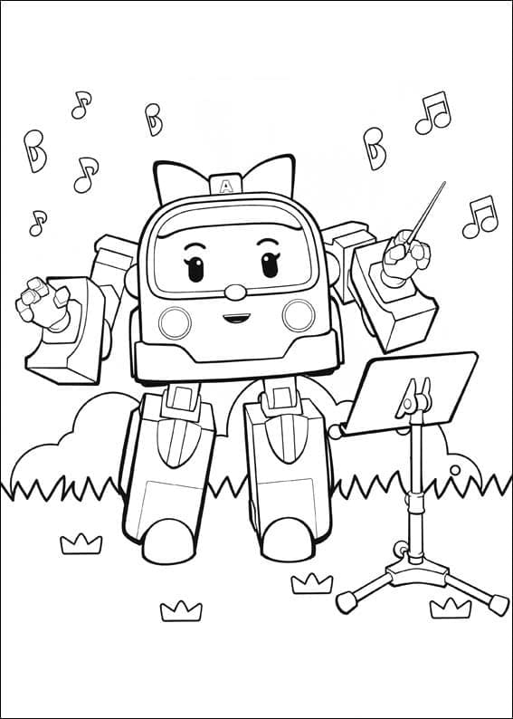 Robocar Poli 11 da colorare