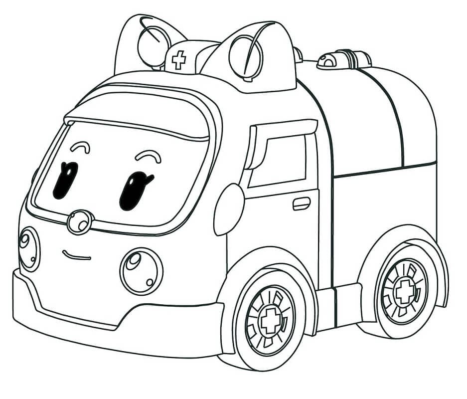 Robocar Poli 13 da colorare
