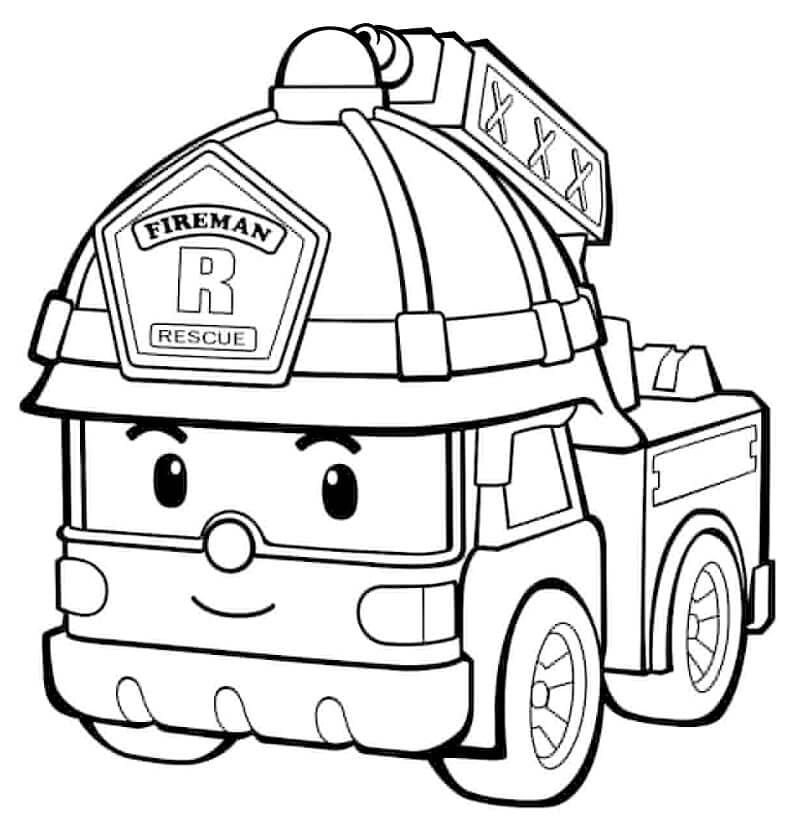 Robocar Poli 14 da colorare