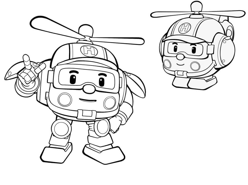 Robocar Poli 15 da colorare