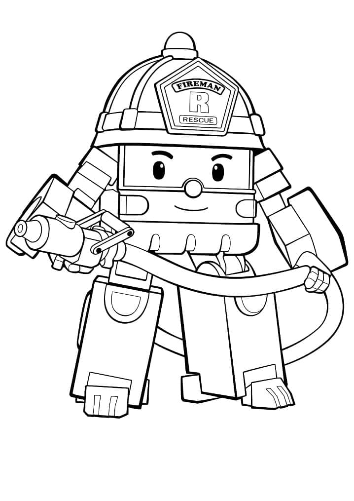 Robocar Poli 19 da colorare