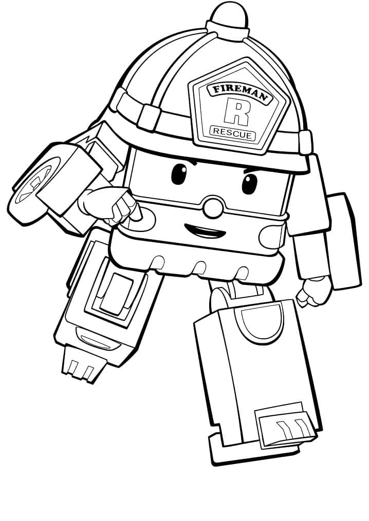 Robocar Poli 20 da colorare