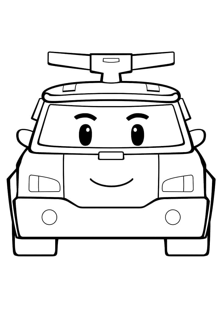 Robocar Poli 22 da colorare