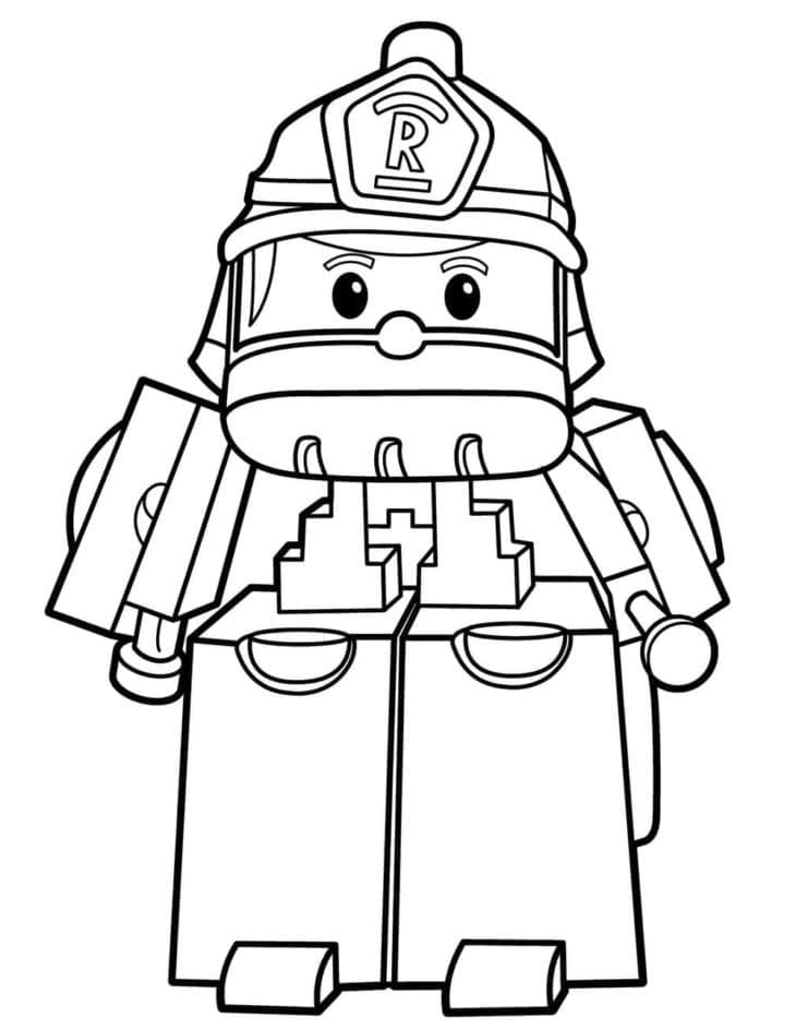 Robocar Poli stampabile da colorare