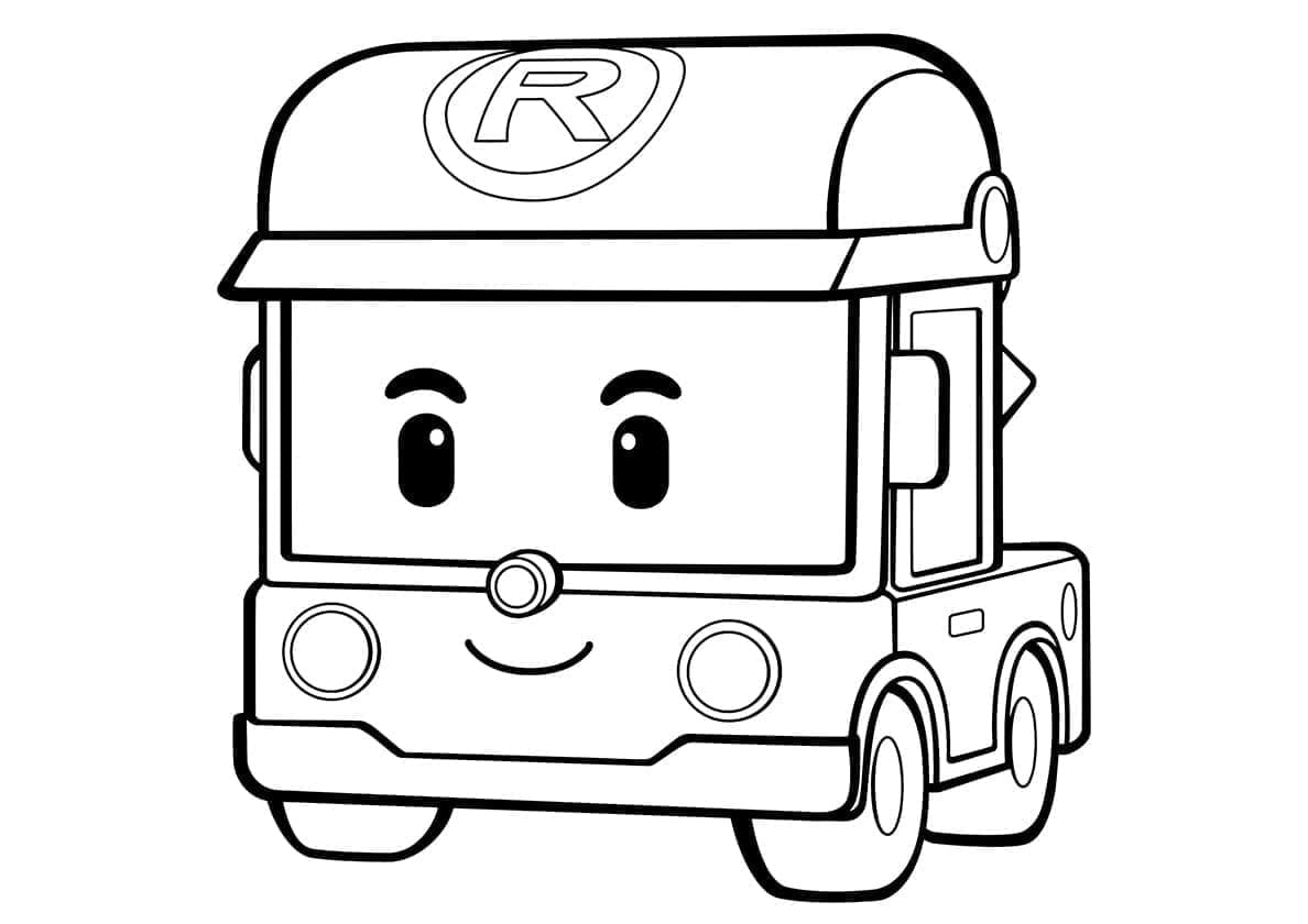 Rody di Robocar Poli da colorare