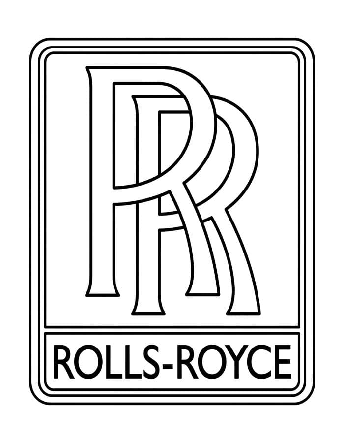 Rolls Royce gratis di base da colorare