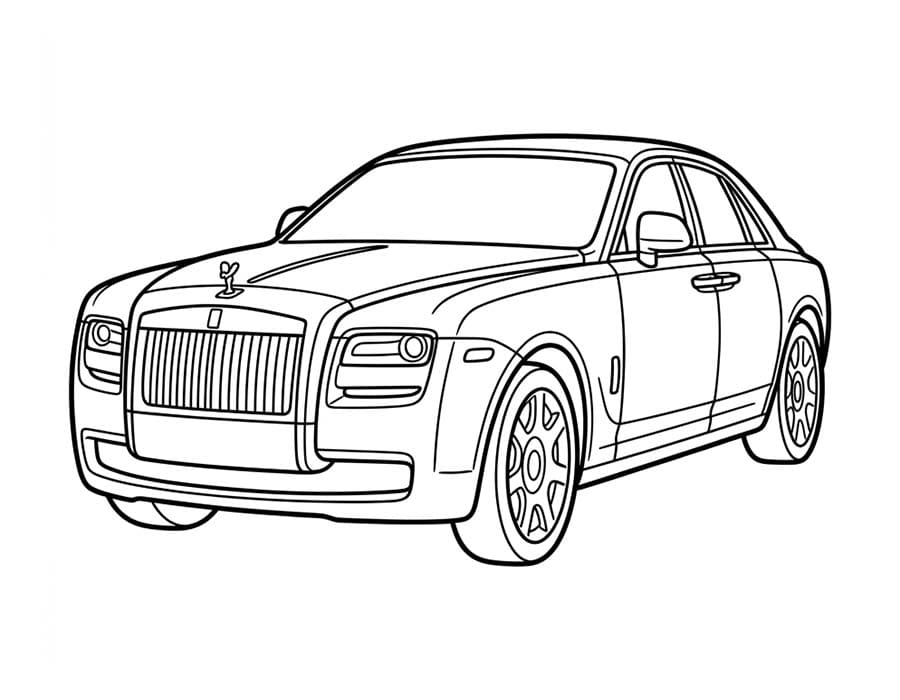 Rolls Royce gratis stampabile facile da colorare