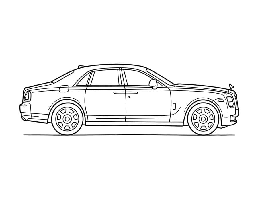 Rolls Royce gratis stampabile per bambini da colorare