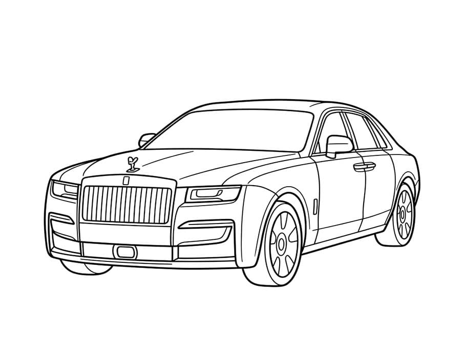 Rolls Royce per bambini da colorare