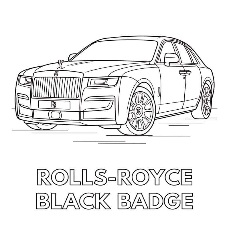 Rolls Royce stampabile gratis da colorare