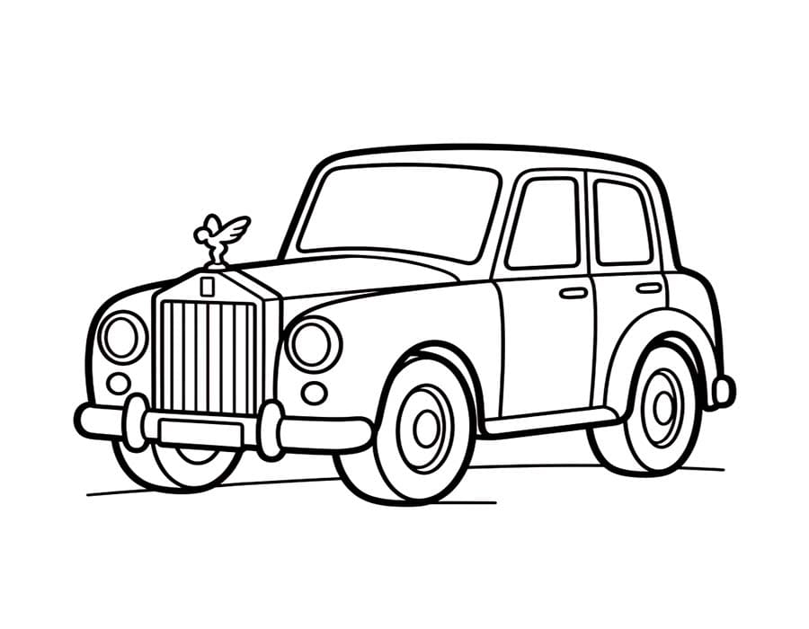Rolls Royce stampabile da colorare