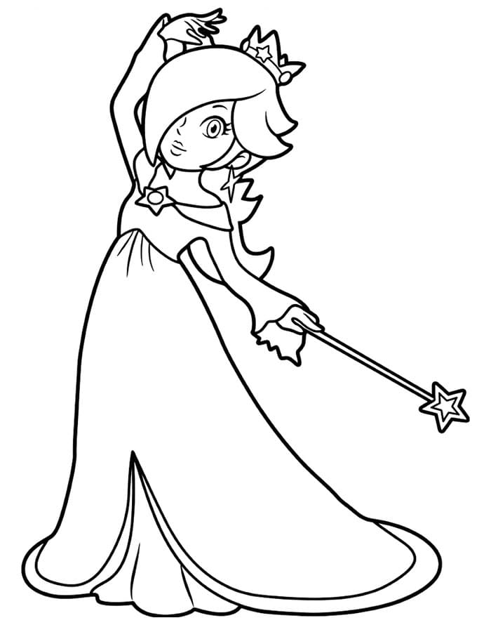 Rosalina Amichevole da colorare
