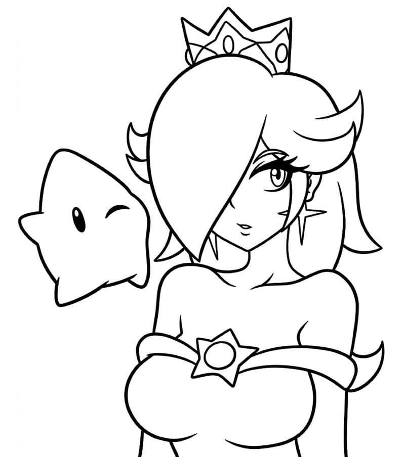 Rosalina Bellissima da colorare