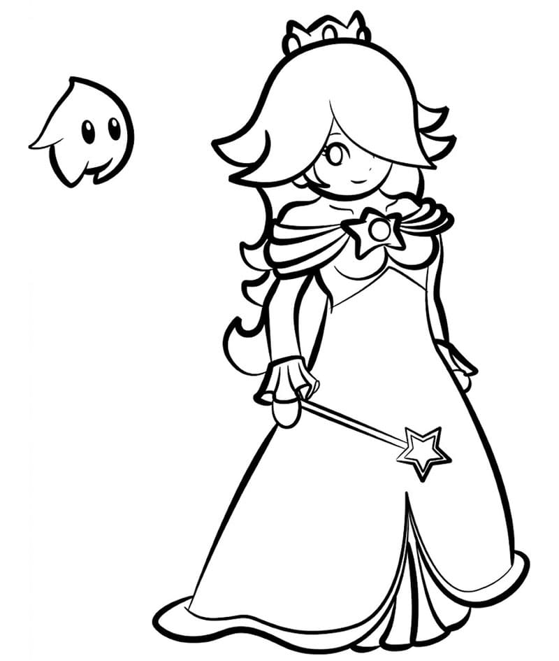 Rosalina Carina da colorare