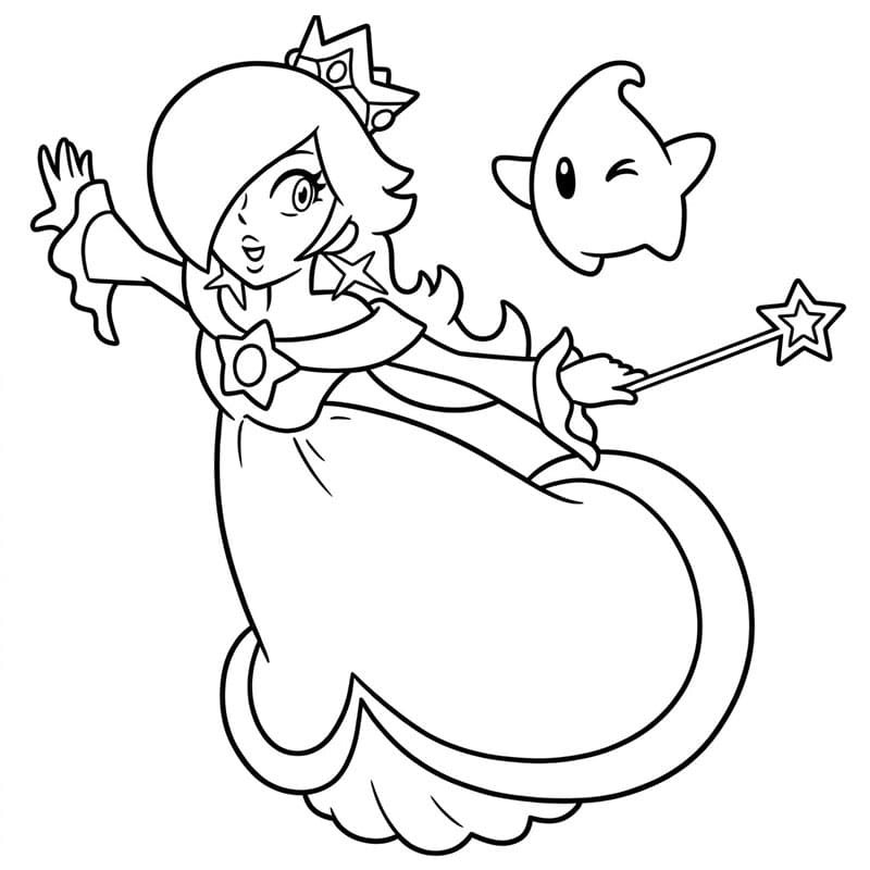 Rosalina Felice da colorare
