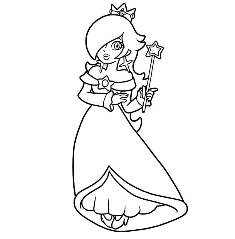 Rosalina Molto Adorabile da colorare