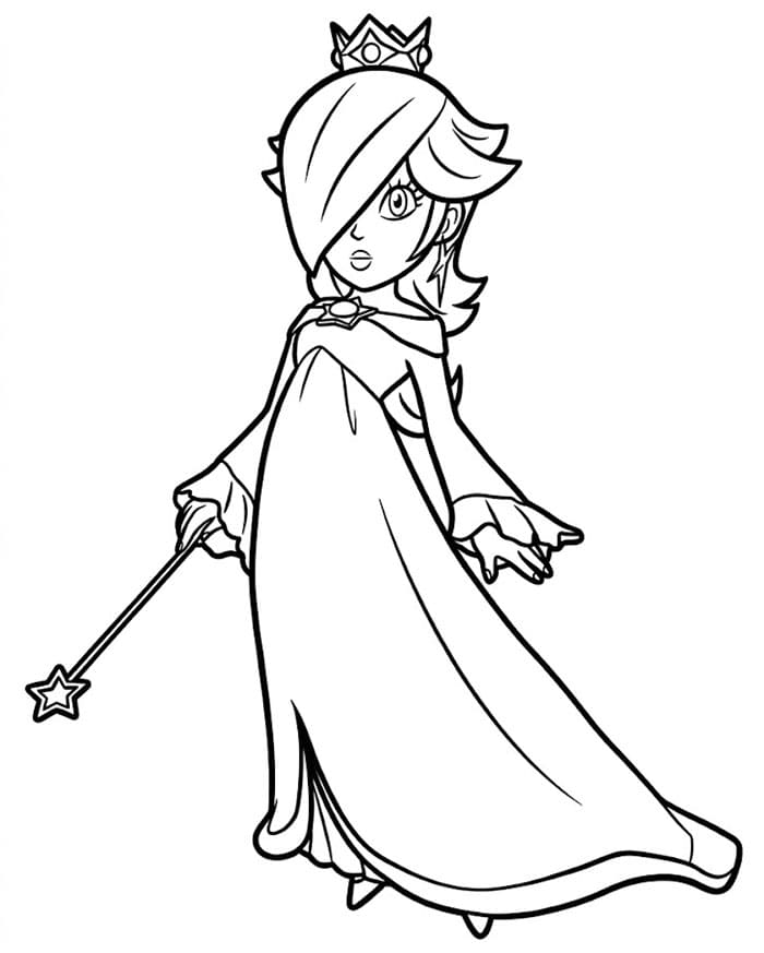 Rosalina Stampabile Gratis da colorare
