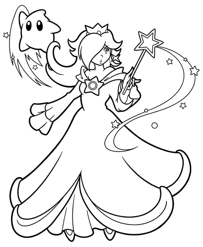 Rosalina Straordinaria da colorare