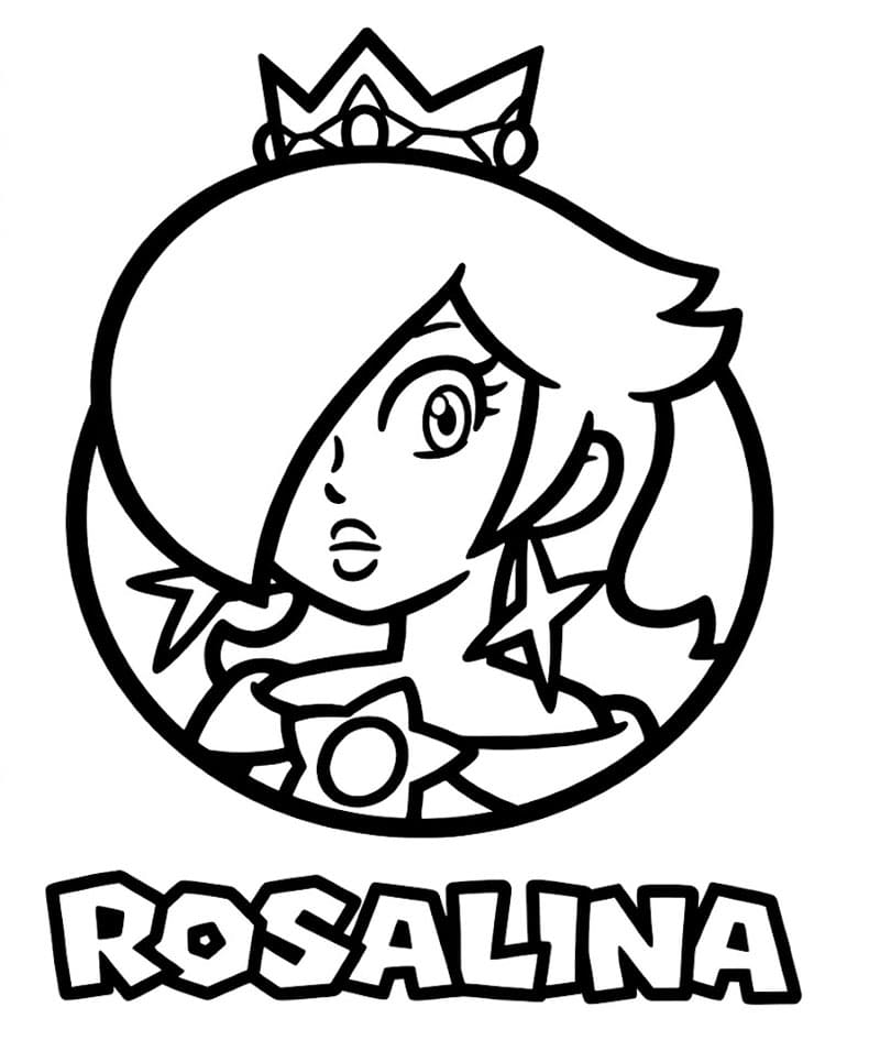 Rosalina Volto da colorare