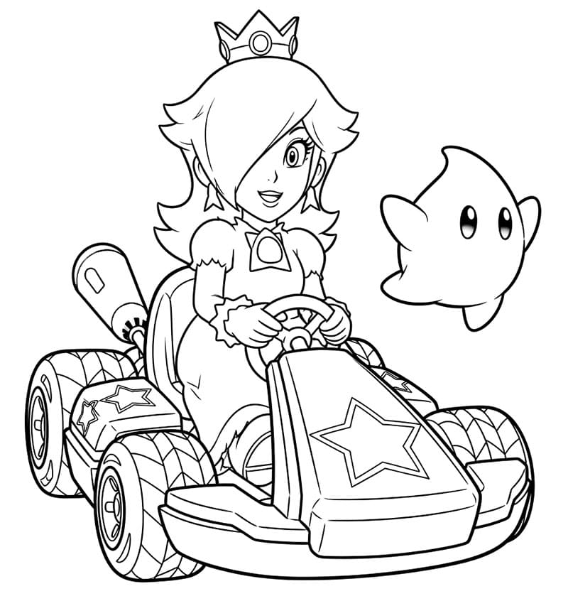 Rosalina guida da colorare