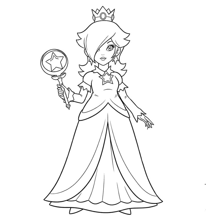 Rosalina si alzò da colorare